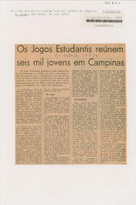Os jogos estudantis reúnem seis mil jovens em Campinas