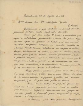 [Carta de cumprimentos]