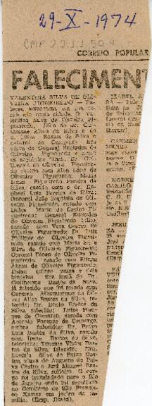 Falecimen[tos]