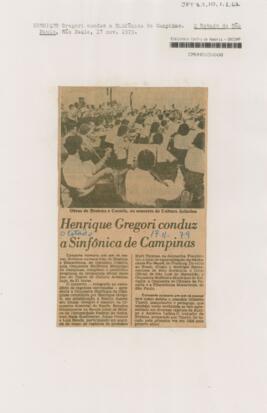 Henrique Gregori conduz a Sinfônica de Campinas