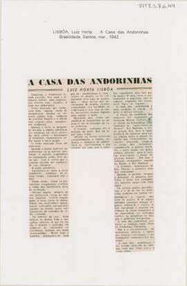 A casa das andorinhas
