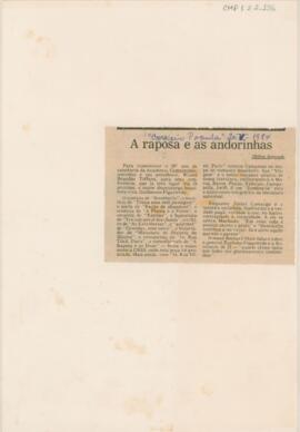 A raposa e as andorinhas