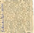[Obituário de Georgina de Mello e Oliveira Barreto]