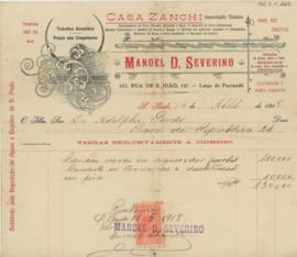 [Recibo da Casa Zanchi]