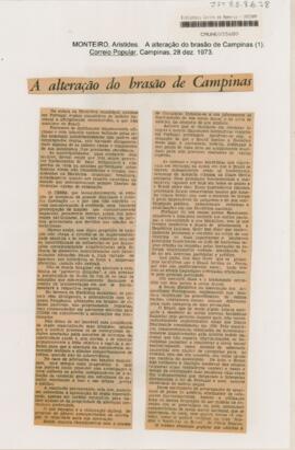 A alteração do brasão de Campinas