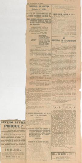 O caso da desapropriação da S. Paulo Northern Railroad Co.
