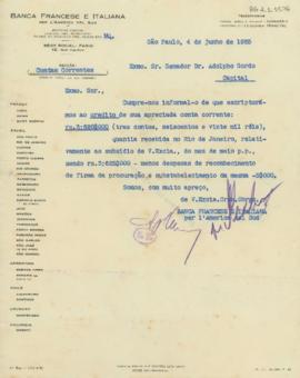 [Carta de confirmação de crédito]