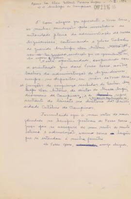 Rascunho de Carta de Cumprimentos