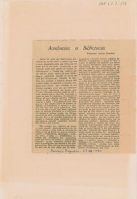 Academias e Bibliotecas