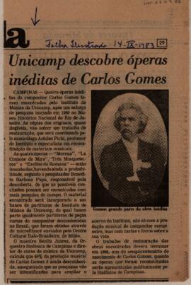 Unicamp descobre óperas inéditas de Carlos Gomes