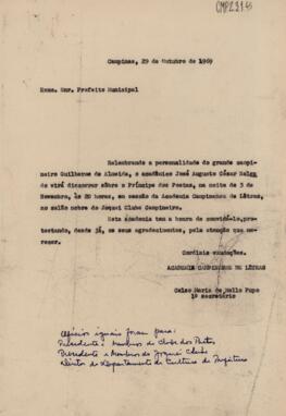 Ofício de Convite