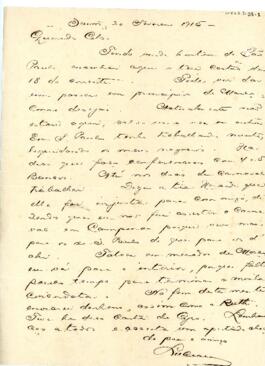 [Carta pessoal]