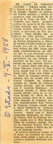 [Obituário de Fabio de Camargo Aranha]