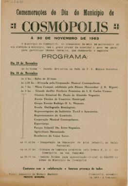 Comemorações do Dia do Município de Cosmópolis