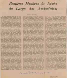 Recorte do periódico Correio Popular com primeira parte de artigo de autoria de Wellman Galvão so...