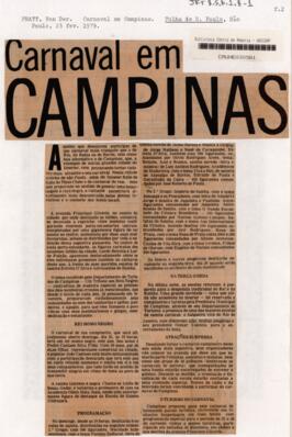 Carnaval em Campinas