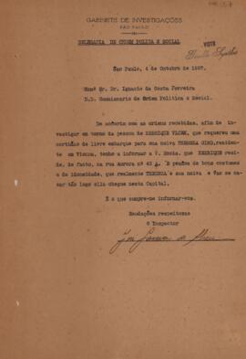 [Carta de apresentação de caso]