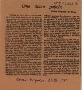 Uma ópera gaúcha