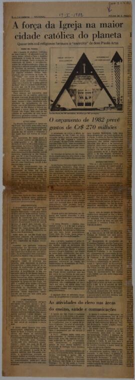 A força da Igreja na maior cidade católica do planeta