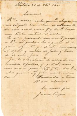 [Carta pessoal]