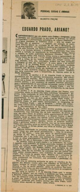 Eduardo Prado, Ariano?