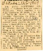[Obituário de João Coutinho de Lima]