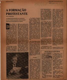 A formação protestante