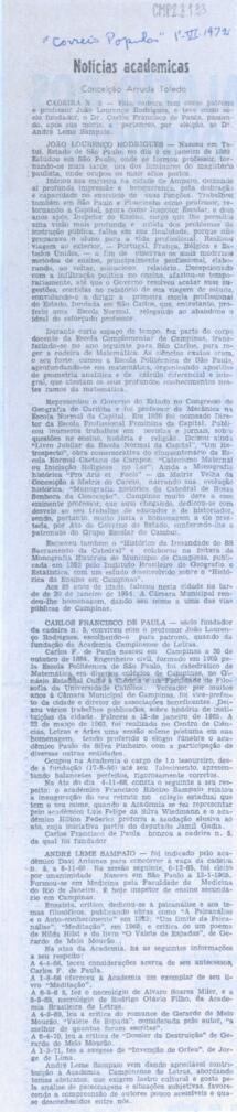 Notícias Academicas