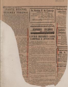 Livro histórico sôbre Campinas e juventude