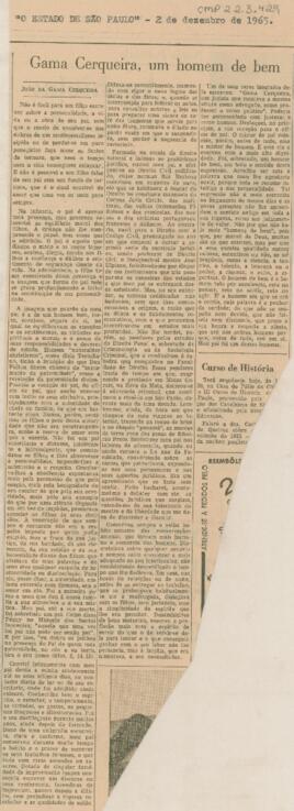 Gama Cerqueira, um homem de bem