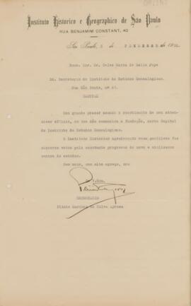 [Ofício de confirmação de recebimento]