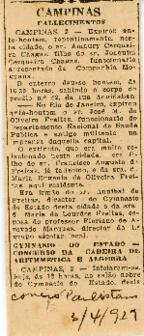Campinas - fallecimentos