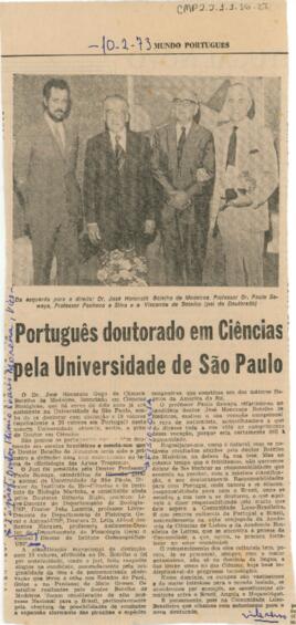 Português doutorado em Ciências pela Universidade de São Paulo