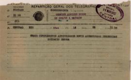 [Telegrama de agradecimento]