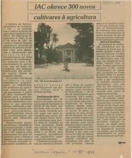 IAC oferece 300 novos cultivares à agricultura