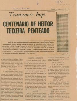 Transcorre hoje: centenário de Heitor Teixeira Penteado