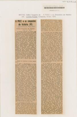 A PUCC e os Simpósios de História (VI)