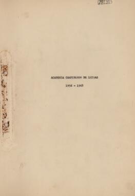 Academia Campinense de Letras, 1956-1968