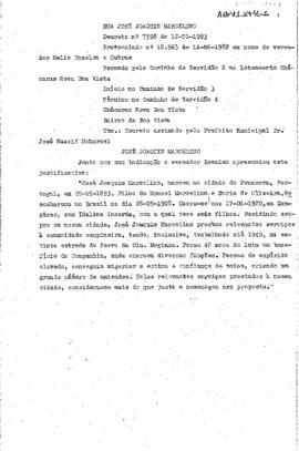 Rua José Joaquim Marcelino