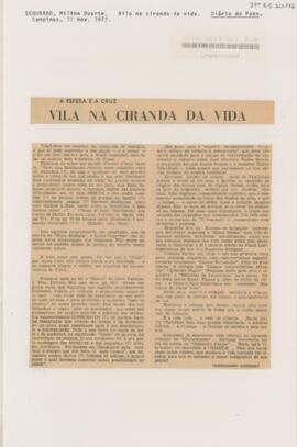 A esfera e a cruz: Vila na ciranda da vida