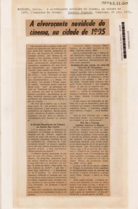 A alvoroçante novidade do cinema, na cidade de 1905