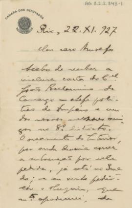 [Carta de pedido de apoio]