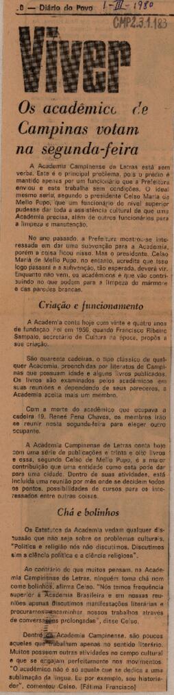 Os acadêmicos de Campinas votam na segunda-feira