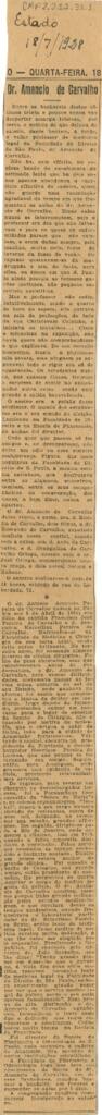 [Nota de falecimento]