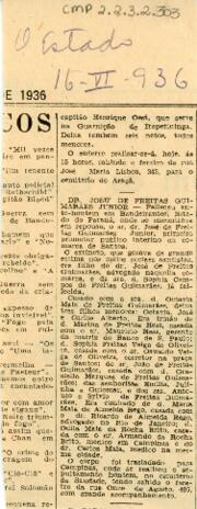 [Obituário de José de Freitas Guimarães Junior]