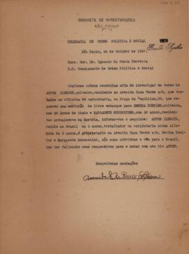 [Carta de apresentação de caso]