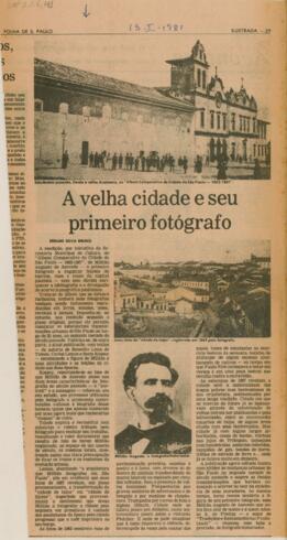 A velha cidade e seu primeiro fotógrafo