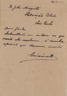 [Carta de manifestação de apoio]