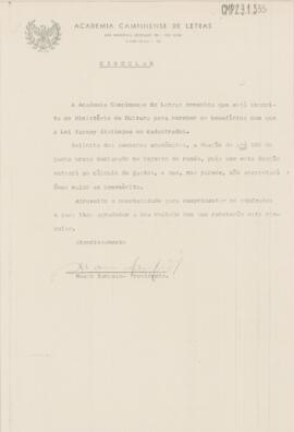 Circular de Pedido de Colaboração