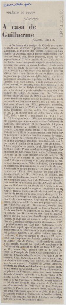 A casa de Guilherme